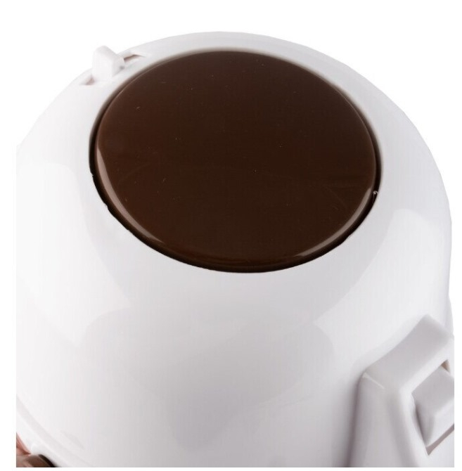 Termos Air-Pot , cu pompa, pereti dubli sticla, 13 cm, 1.9L, alb/maro [3]