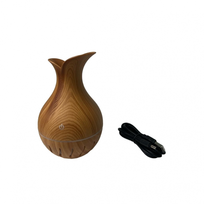 Umidificator difuzor aromaterapie HOP 3, rezervor 100 ml, culoare lemn [2]