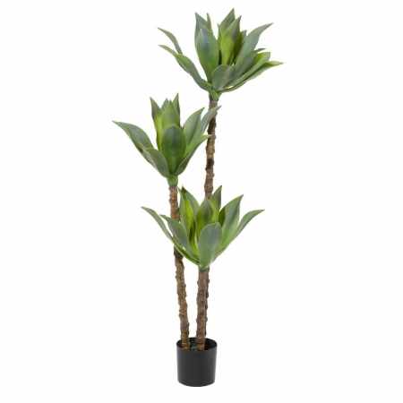 Pom Artificial Agave cu 3 Tulpini, pentru Decor Interior si Exterior, 180cm Verde [1]