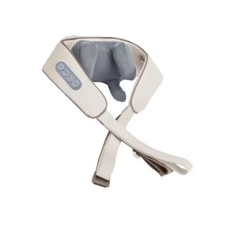Pachete Avantajoase - Aparat de Masaj Cervical cu Acumulator, Incalizre, 4 Moduri de Rotatie, pentru Umar, Spate, Incalzire, Masaj Muscular Relaxare, Framantare 5D