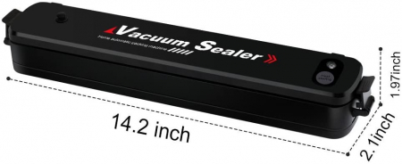 Aparat de sigilat si vidat Vacuum Sealer, 220V , 90W, negru [2]