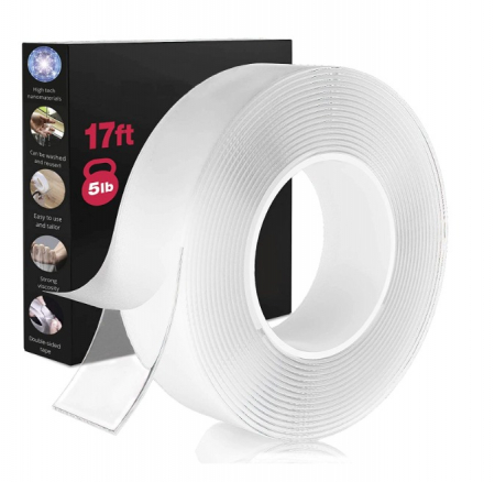 Consumabile Birou - Banda dubla adeziva, Acril/Gel, Detasabila, Termorezistenta, 3m, Transparent