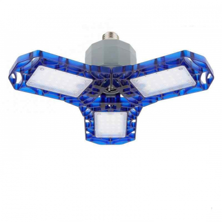 Bec LED Garage Light , clape flexibile pentru ajustarea luminii , 40W , lumina rece 6500K , 4000 lumeni , albastru [1]