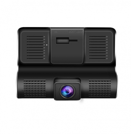 Camera de bord (dubla) DVR 1920 x 1080, 25FPS Full HD 4 inch, senzor G, vedere nocturna, unghi de filmare 170 °, 3 lentile [4]