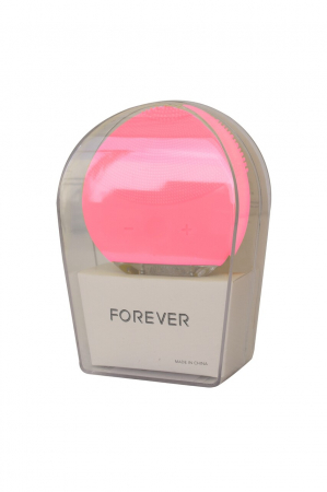 Dispozitiv de Curatare Faciala Waterproof tip Foreo Luna pentru Demachiere, Masaj si Lifting Ten, 8 x 7,5 x 2,5cm, Roz [1]