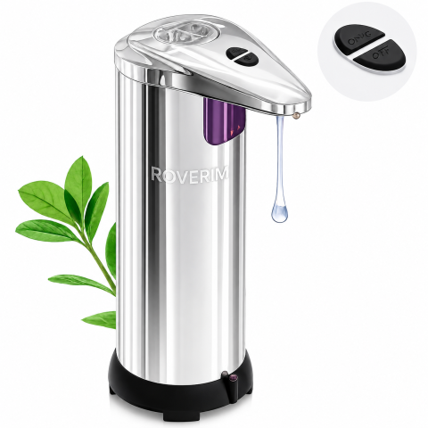 Articole pentru Baie - Dozator sapun lichid, cu senzor, inox, 250 ml