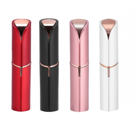 Epilator Facial cu Baterie , Aparat Portabil pentru Indepartarea Parului Facial cu LED - Roz Auriu/ Rose Gold [2]