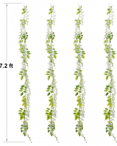 Ghirlanda Artificiala Flori Curgatoare 175 cm, Decor Plastic pentru Interior și Exterior [2]