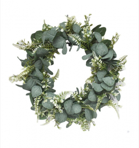 Plante Artificiale - Ghirlanda Artificiala Flori de Eucalipt 175 cm, Decor Plastic pentru Interior și Exterior