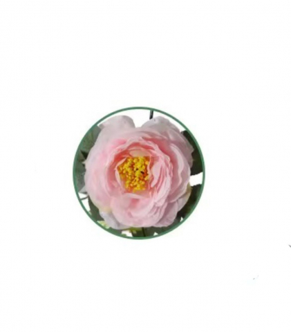 Ghirlanda Flori Artificiale Alb-Roz 175 cm, Decor Plastic pentru Interior și Exterior [2]