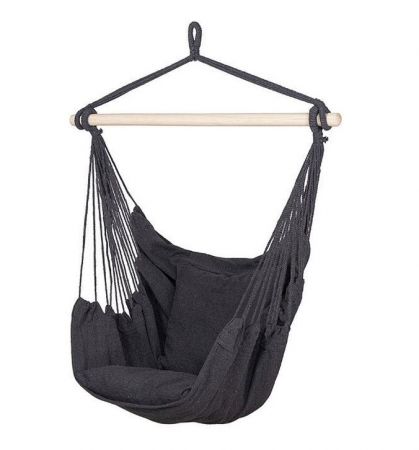 Accesorii Auto - Hamac Stil Brazilian, Suspendat, pentru Interior-Exterior, Bumbac, Instalare Usoara, 130 x 100 cm