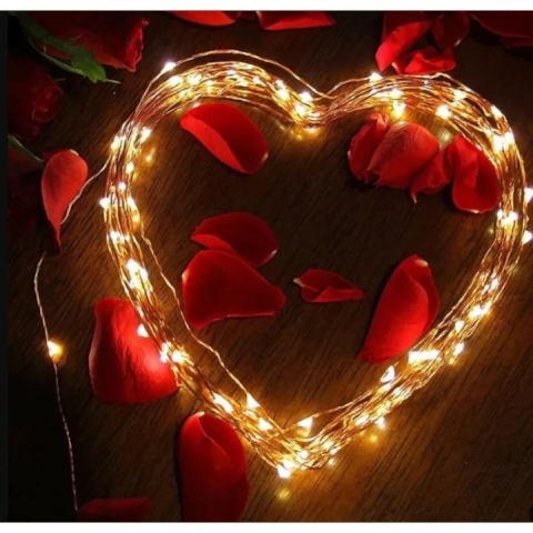 Instalatie de Craciun 500 LED-uri din fir de cupru, incarcare solara, 50M, multicolor, waterproof, pentru exterior [1]