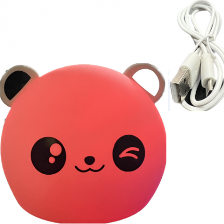 Copii & Bebe - Lampa de Veghe cu Ursulet Panda, Led, pentru Copii, Waterproof, 7 Culori