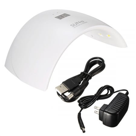 Manichiura - Pedichiura - Lampa Led UV -Unghii,manichiura-pedichiura, profesionala,display electronic,SUN-9S,24w, Alb