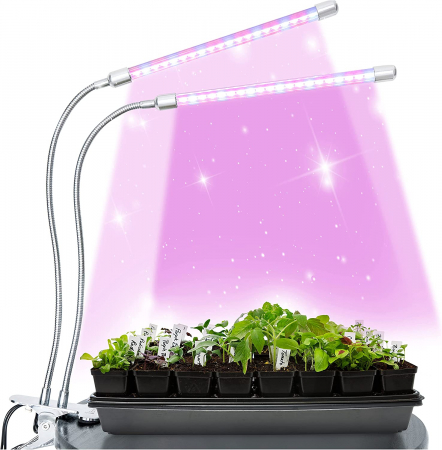 Gradina - Lămpi LED pentru Creșterea Plantelor de Interior, 20 W, Bec cu 40 LED-uri