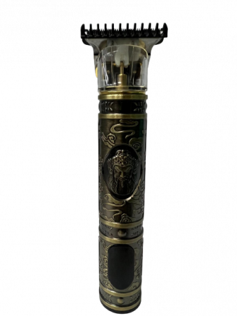 Masina Profesionala de Tuns Barba Si Contur Geemy, cu Afisaj Electronic - Incarcare USB, Lama Titan, Auriu [7]