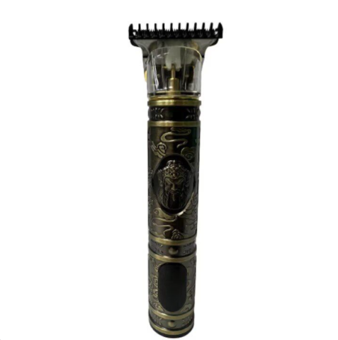 Produse de ingrijire si Igiena personala - Mașină Profesională de Tuns Barbă și Contur Geemy – Lamă Titan, Afișaj Electronic, Încărcare USB, Auriu