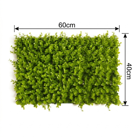 Panou Verde Artificial 60x40 cm – Pachet 9+1 Gratis – Protecție UV, Interior/Exterior [1]