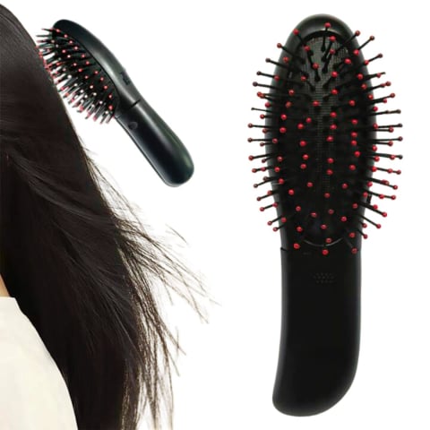 Produse de ingrijire si Igiena personala - Perie electrica pentru masaj capilar si indreptare, alimentare cu baterii r6