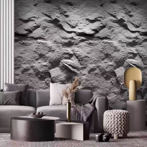 Set 10 Panouri Decorative de Perete din PU Tip Piatra – Placa 3D de Perete Interior, Textura Realista, 120 x 60 x 3-5 cm [14]