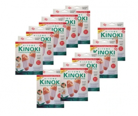 Ingrijire Personala - Set 100 Plasturi KINOKI, pentru Detoxifierea Organismului, cu Turmalina, Vitamina C, E si Uleiuri Rafinate