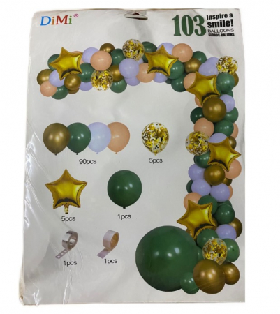 Pachete Avantajoase - Set Baloane 103 buc RoveRim, Diferite Culori si Dimensiuni