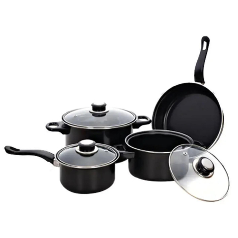 Articole Bucatarie - Set premium 13 piese oale și ustensile de bucătărie, antiaderente, sticlă termorezistentă, ideale pentru camping și depozitare ușoară