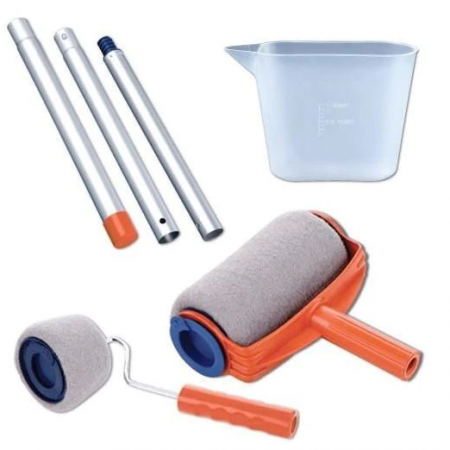 Gradina - Set trafalet cu umplere , vas plastic , rola mica , rola mare