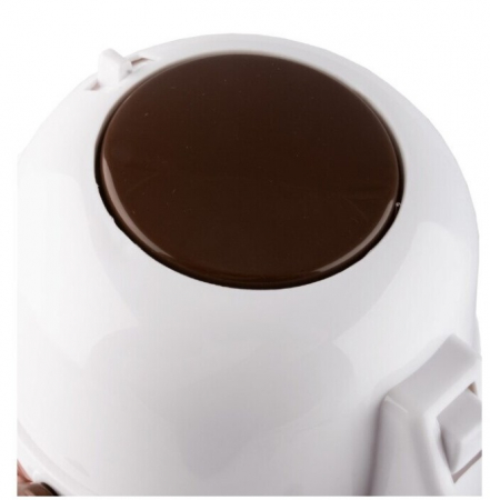 Termos Air-Pot , cu pompa, pereti dubli sticla, 13 cm, 1.9L, alb/maro [2]