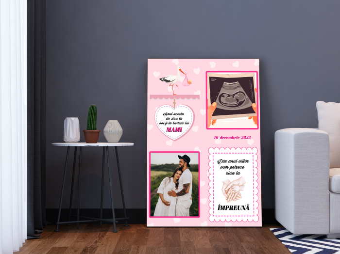 Tablou canvas newborn "Bebe sef" [2]