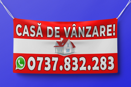 Publicitare - Banner "CASA DE VANZARE"