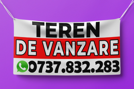 Publicitare - Banner "TEREN DE VANZARE"