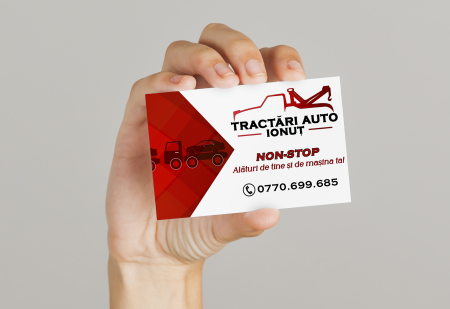 Cărţi de vizită personalizate - Firmă Tractări Auto