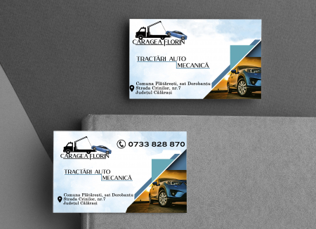 Cărți de vizită - Cărţi de vizită personalizate - Tractări auto
