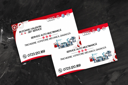 Cărți de vizită - Cărţi de vizită personalizate - Service auto