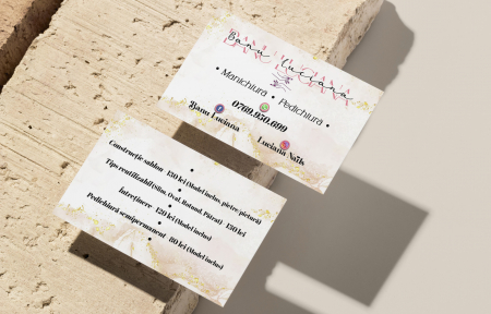 Cărţi de vizită personalizate - Manichiură