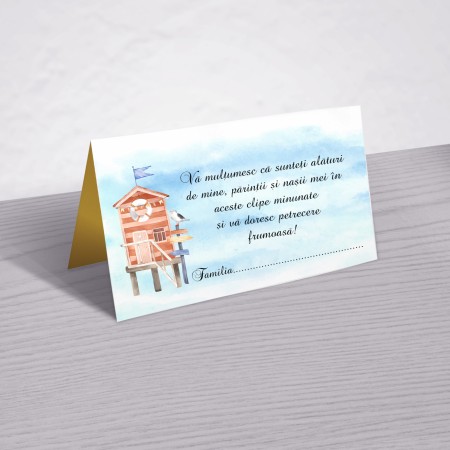 Plic pentru dar, model Blue Sea