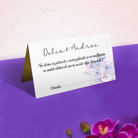 Plic pentru dar, model Purple Flowers
