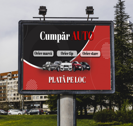 Print BANNER publicitar - Cumpăr Auto - EXTERIOR