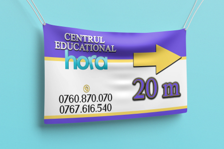 Bannere - Print BANNER publicitar - Centru educațional - EXTERIOR