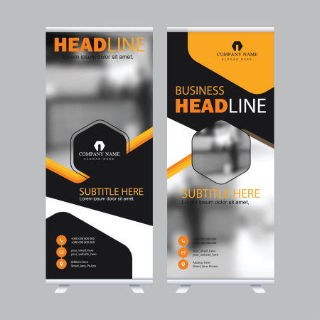 Roll-up - Roll-up banner, model "business" 100x200cm