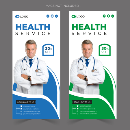 Roll-up banner, model "medic" 100x200cm