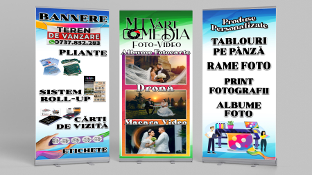 Roll-up - Roll-up banner personalizat 100x200cm