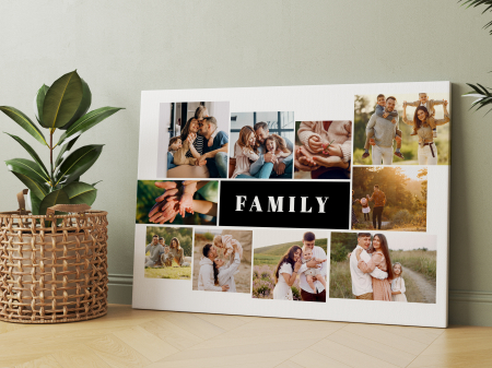 Tablouri canvas - Tablou canvas "Family" colaj 10 fotografii