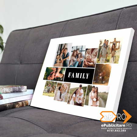 Tablouri canvas - Tablou canvas "Family" colaj 10 fotografii