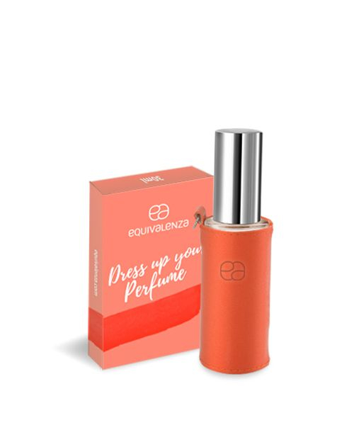 Husa pentru parfum portocalie, Equivalenza, 30 ml