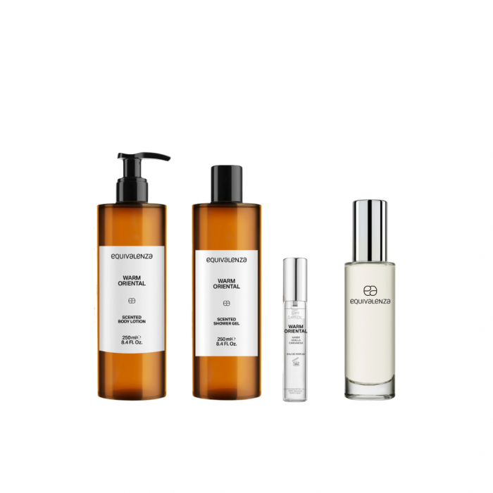 Pachet promo: Apa de Parfum 095, Femei, 30 ml + Warm Oriental Gel de dus, 250 ml + Lotiune de corp 250 ml + Parfum 12 ml