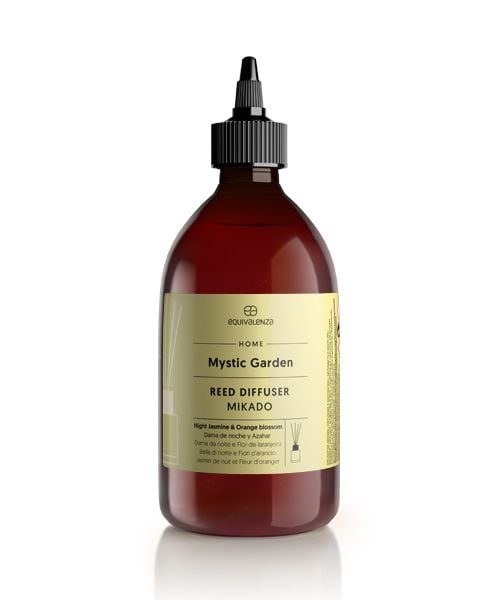 Rezerva parfum camera Mystic Garden (iasomie si flori de portocal), Equivalenza, 500 ml