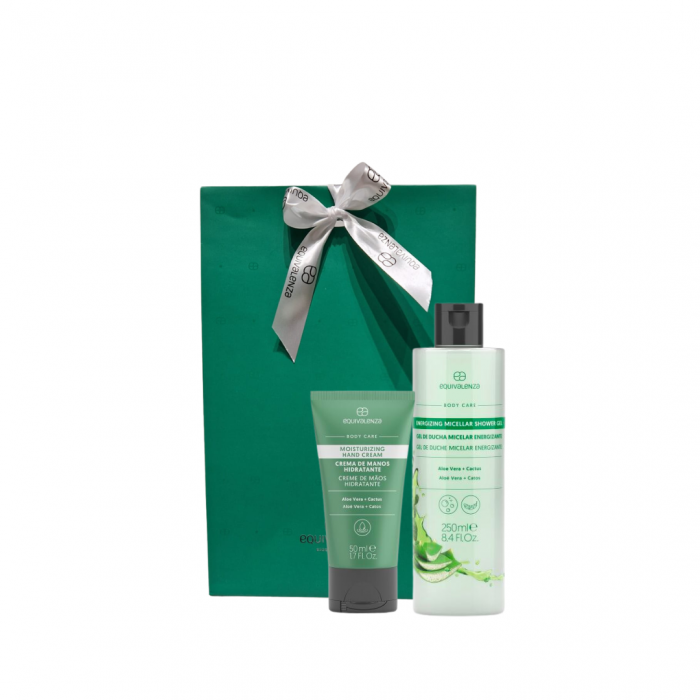 Set cadou crema maini + gel dus micelar aloe vera