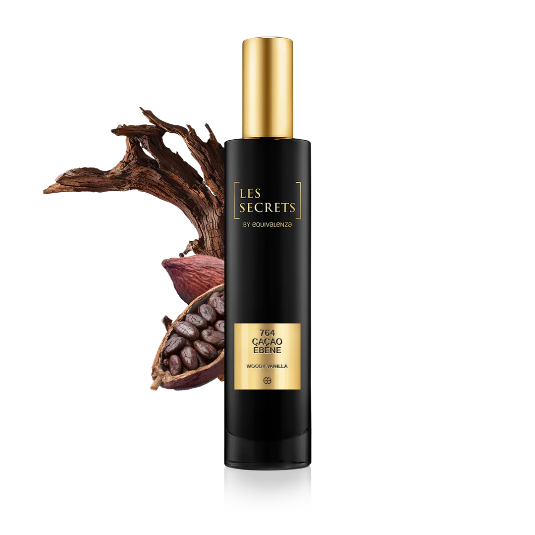 Parfumuri Lemnoase cu Note de Piele - NEW! Apa de Parfum Cacao Ebene 764 Les Secrets, Unisex, 100 ml, Equivalenza